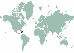 San Salvador Airport in world map